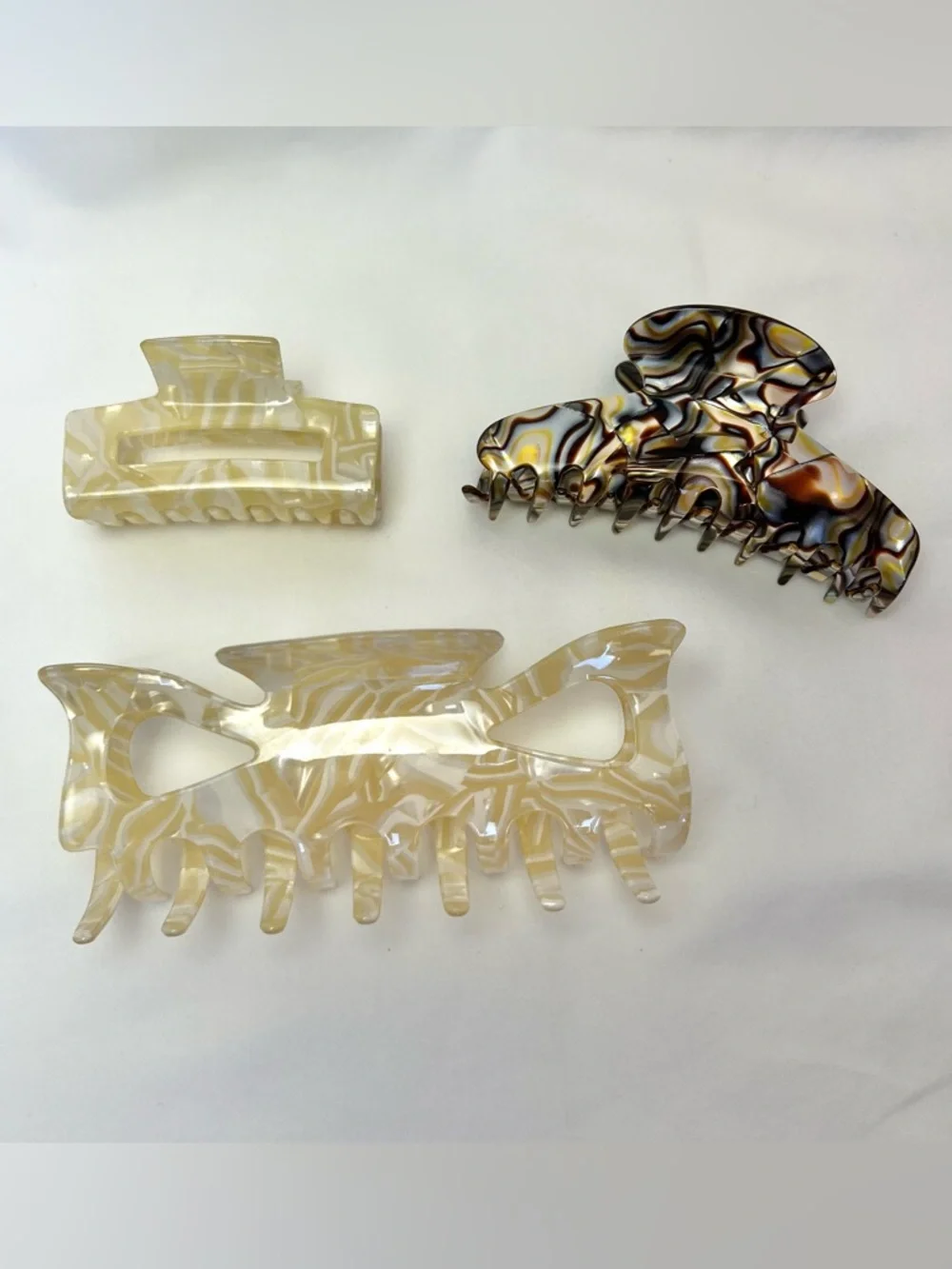France Onyx Jaw Claw Hair Clip Camila Paris Small Medium Large